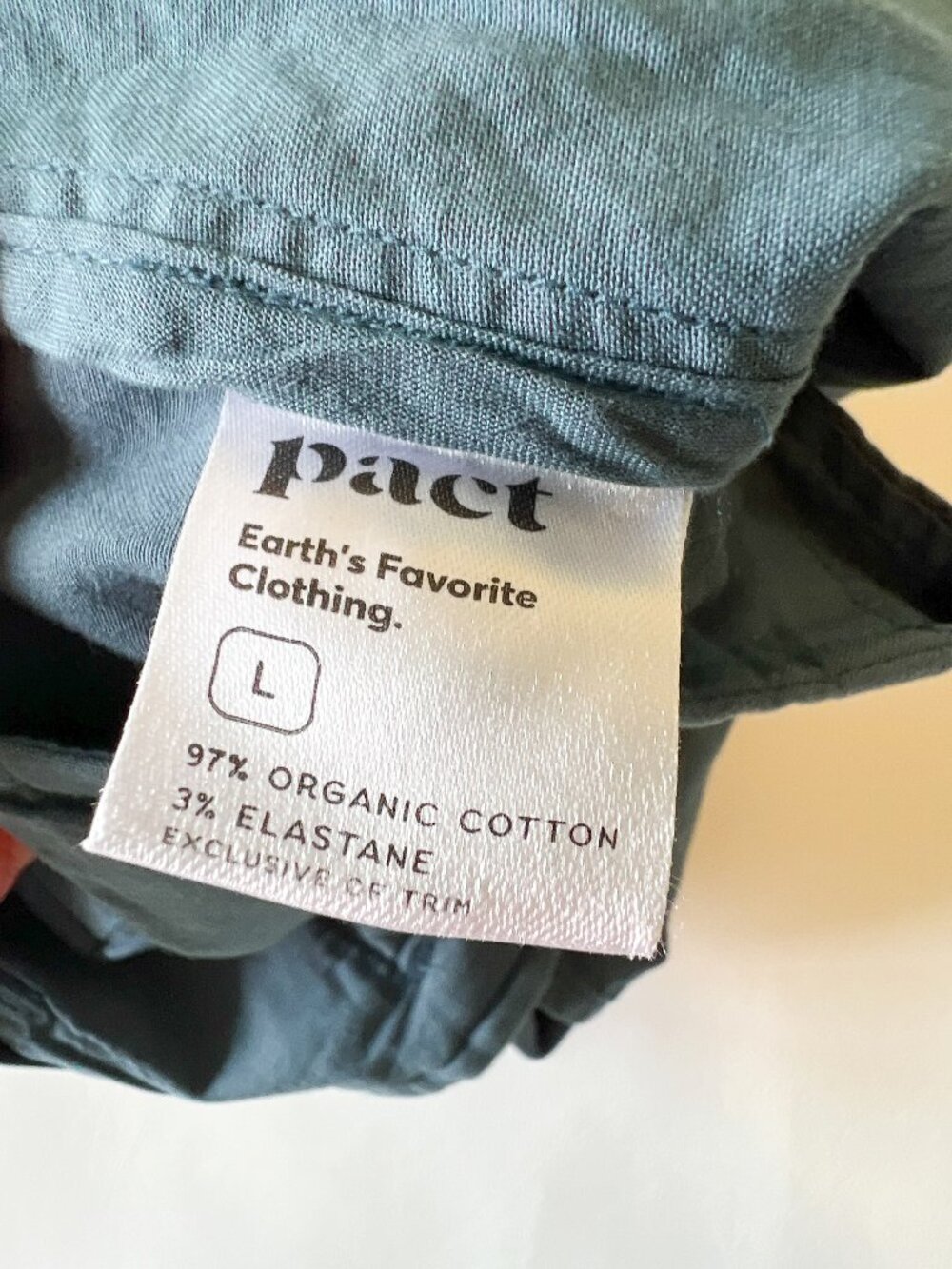 Pact Boulevard Twill Wide Leg Trouser Size L NWT Organic Cotton - Picture 6 of 11